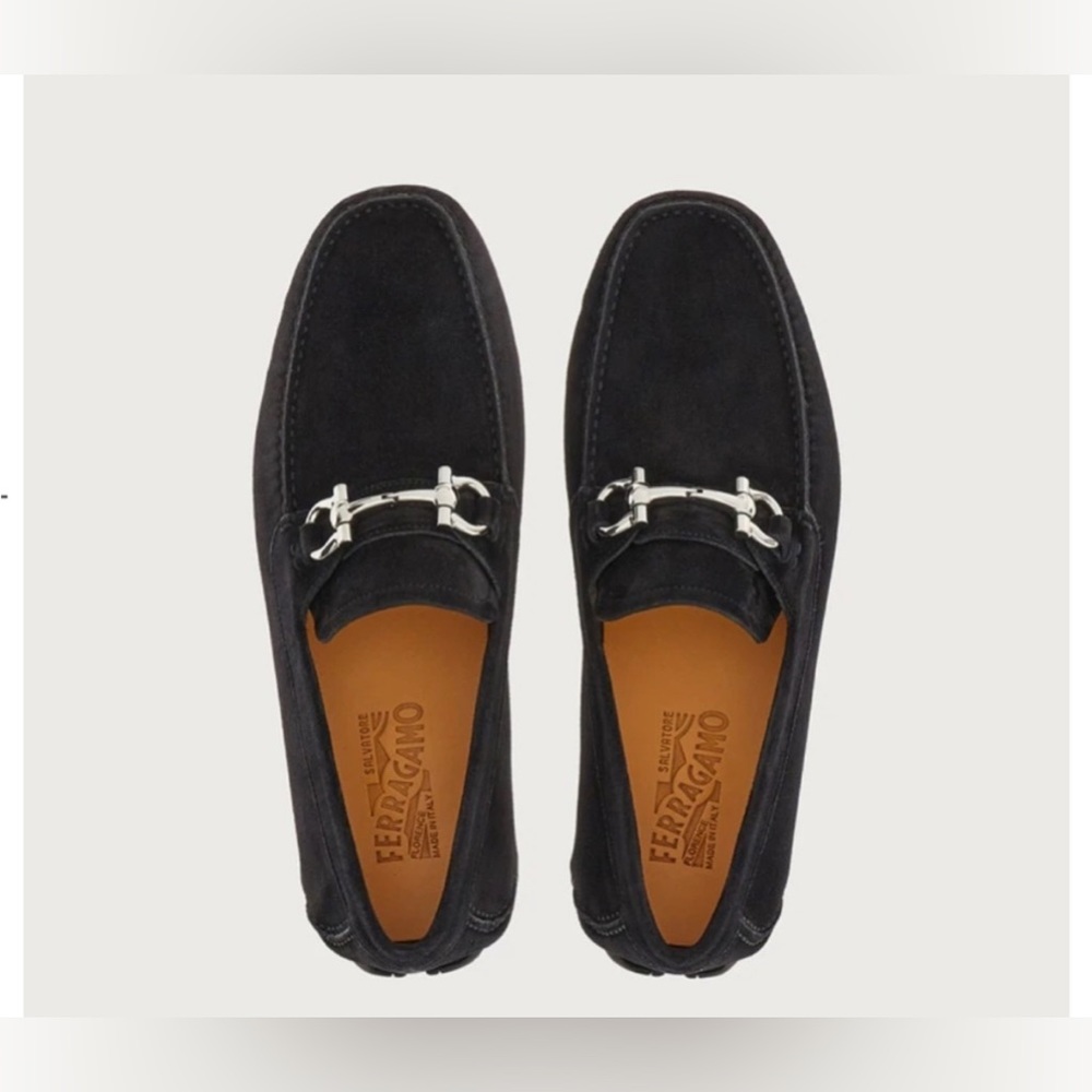 Men’s Salvatore Ferragamo Suede Loafers EUC!